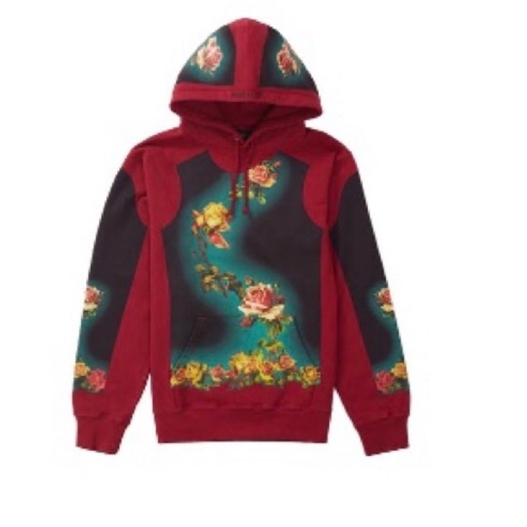 Supreme x Jean Paul Gaultier Floral Print Hoodie